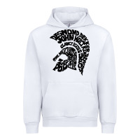 White trojan artist Urban Hoodie - linhVisuals