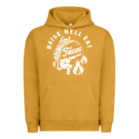 Pigment Peanut Butter Raise Hell Eat white Urban Hoodie - linhVisuals