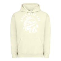 Pigment Pistachio Raise Hell Eat white Urban Hoodie - linhVisuals