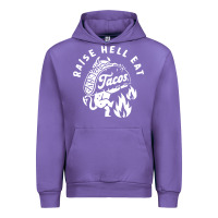 Tulip Raise Hell Eat white Urban Hoodie - linhVisuals
