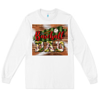 White baseball dad tumbler Long Sleeve Tee - BundleAndBundleShop