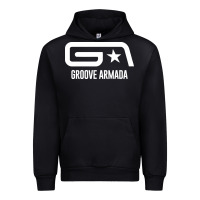 Black GROOVE ARMADA NORTHERN STAR Urban Hoodie - linhVisuals