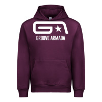 Mauve Wine GROOVE ARMADA NORTHERN STAR Urban Hoodie - linhVisuals