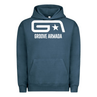 Pigment Midnight Navy GROOVE ARMADA NORTHERN STAR Urban Hoodie - linhVisuals