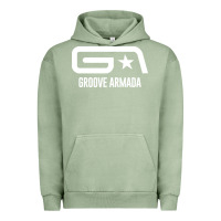 Pigment Oil Green GROOVE ARMADA NORTHERN STAR Urban Hoodie - linhVisuals