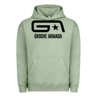 Pigment Oil Green GROOVE ARMADA Urban Hoodie - linhVisuals