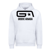 White GROOVE ARMADA Urban Hoodie - linhVisuals