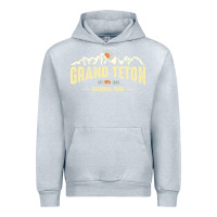 Heather Grey grand teton national park est 1929 vinage wyoming mountains graphic Urban Hoodie - linhVisuals