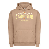 Pigment Burro grand teton national park est 1929 vinage wyoming mountains graphic Urban Hoodie - linhVisuals