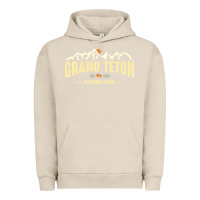 Pigment French Oak grand teton national park est 1929 vinage wyoming mountains graphic Urban Hoodie - linhVisuals