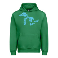 Emerald great lakes of michigan Urban Hoodie - linhVisuals