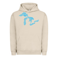 Pigment French Oak great lakes of michigan Urban Hoodie - linhVisuals
