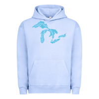 Pigment Grape Ice great lakes of michigan Urban Hoodie - linhVisuals