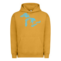 Pigment Peanut Butter great lakes of michigan Urban Hoodie - linhVisuals