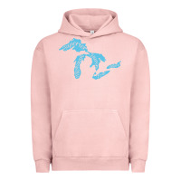 Pigment Salmon great lakes of michigan Urban Hoodie - linhVisuals