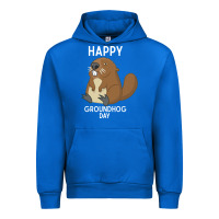Cobalt happy groundhog day respect the shadow funny spring prediction holiday Urban Hoodie - linhVisuals