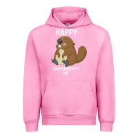 Fuchsia Pink happy groundhog day respect the shadow funny spring prediction holiday Urban Hoodie - linhVisuals