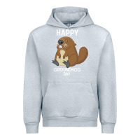 Heather Grey happy groundhog day respect the shadow funny spring prediction holiday Urban Hoodie - linhVisuals