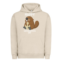 Pigment French Oak happy groundhog day respect the shadow funny spring prediction holiday Urban Hoodie - linhVisuals