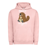 Pigment Salmon happy groundhog day respect the shadow funny spring prediction holiday Urban Hoodie - linhVisuals