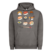 Pigment Tornado happy sushi kawaii anime japanese food lover funny illustration gift Urban Hoodie - linhVisuals