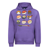 Tulip happy sushi kawaii anime japanese food lover funny illustration gift Urban Hoodie - linhVisuals