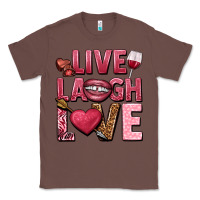 Chestnut Live laugh love Valentine's Day Classic Tee - HowdyJamesFarm