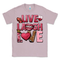 Lilac Live laugh love Valentine's Day Classic Tee - HowdyJamesFarm
