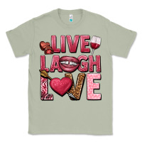 Matcha Live laugh love Valentine's Day Classic Tee - HowdyJamesFarm