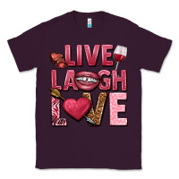 Plum Live laugh love Valentine's Day Classic Tee - HowdyJamesFarm