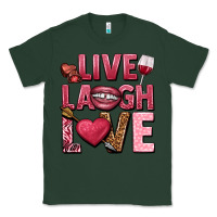 Sports Green Live laugh love Valentine's Day Classic Tee - HowdyJamesFarm
