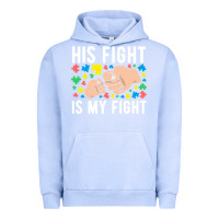 Pigment Grape Ice his fight is my fight autism dad mom fist bump cute supportive awarene Urban Hoodie - linhVisuals