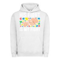 Pigment Lunar Rock his fight is my fight autism dad mom fist bump cute supportive awarene Urban Hoodie - linhVisuals