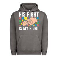 Pigment Tornado his fight is my fight autism dad mom fist bump cute supportive awarene Urban Hoodie - linhVisuals