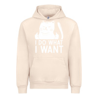 Sandshell i do what i want cat giving a finger funny middle finger rude graphic Urban Hoodie - linhVisuals
