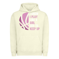 Pigment Pistachio i know i play basketball like a girl try to keep up funny gift for gir Urban Hoodie - linhVisuals