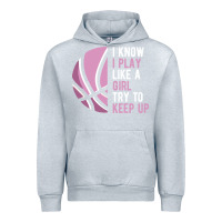 Heather Grey i know i play basketball like a girl try to keep up funny gift for gir Urban Hoodie - linhVisuals