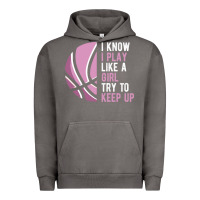 Pigment Tornado i know i play basketball like a girl try to keep up funny gift for gir Urban Hoodie - linhVisuals