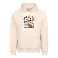 Sandshell i love math and cats mountain heart mathematics lover gifts cute and f Urban Hoodie - linhVisuals