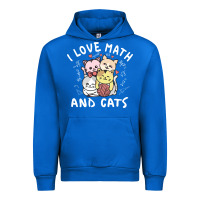 I Love Math And Cats Mountain Heart Mathematics Lover Gifts Cute And F Urban Hoodie | Teevron