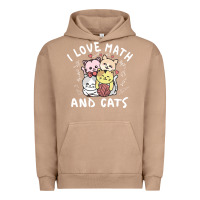 Pigment Burro i love math and cats mountain heart mathematics lover gifts cute and f Urban Hoodie - linhVisuals