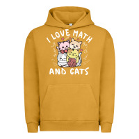 Pigment Peanut Butter i love math and cats mountain heart mathematics lover gifts cute and f Urban Hoodie - linhVisuals