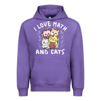 Tulip i love math and cats mountain heart mathematics lover gifts cute and f Urban Hoodie - linhVisuals