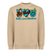Mushroom peace love  gemstone Heavyweight Sweatshirt - AdoDesignShop