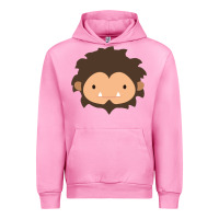 Fuchsia Pink Sneaky Sasquatch Big Head Urban Hoodie - linhVisuals