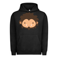 Pigment Black Sneaky Sasquatch Big Head Urban Hoodie - linhVisuals