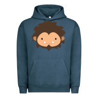 Pigment Midnight Navy Sneaky Sasquatch Big Head Urban Hoodie - linhVisuals