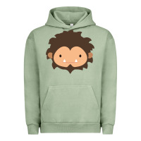 Pigment Oil Green Sneaky Sasquatch Big Head Urban Hoodie - linhVisuals