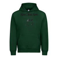 Forest Green Never SHOUT Never Urban Hoodie - linhVisuals