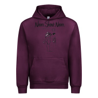 Mauve Wine Never SHOUT Never Urban Hoodie - linhVisuals